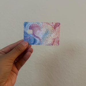 Pegatina de tarjeta de crédito/Pegatina de vinilo/Pegatina holográfica de tarjeta de crédito/Collage de corazón/Aspecto de tarjeta de débito/Aspecto de tarjeta de débito/Regalo para ella