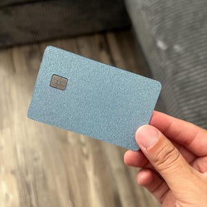 Credit Card Sticker|Vinyl sticker | Blue sparkling credit card Sticker| shiny | debit card skin|debit card skin|