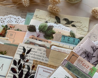 Vintage Ephemera Pack: 50+ Pieces for Junk Journals & Scrapbooking