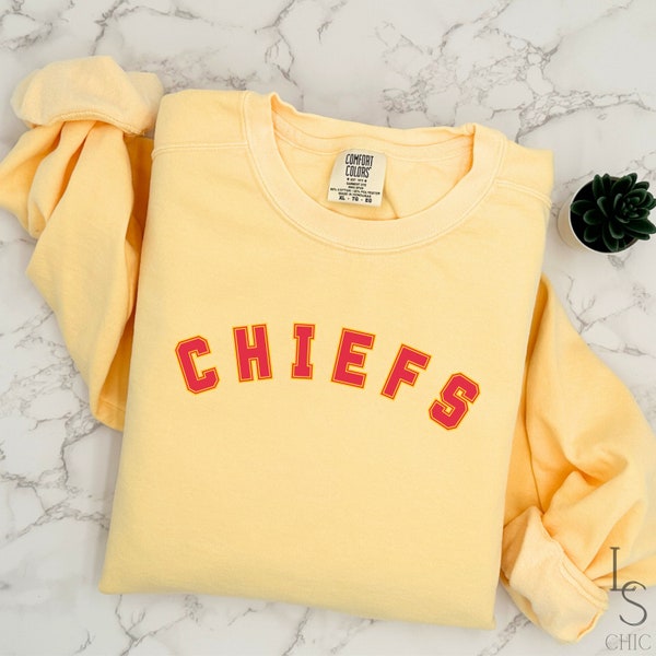 Comfort Colors Chiefs Sweatshirt