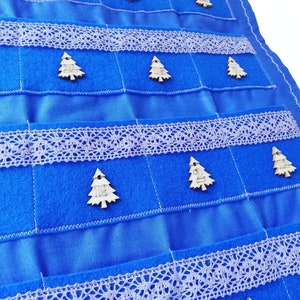 ECO Advent calendar, natural materials - cotton, wood, natural wool felt, 24 felt pockets 7.5 x 7.5 cm