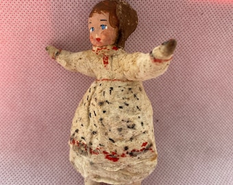 Vintage papier-mache Christmas tree decoration