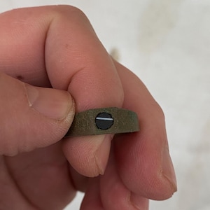 Antique bronze ring with inlay, a rare collectible artifact from World War I trenches – a perfect gift for a collector