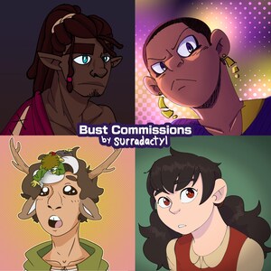 Custom buste portretkunst commissies - Fantasy / Dnd / OC art
