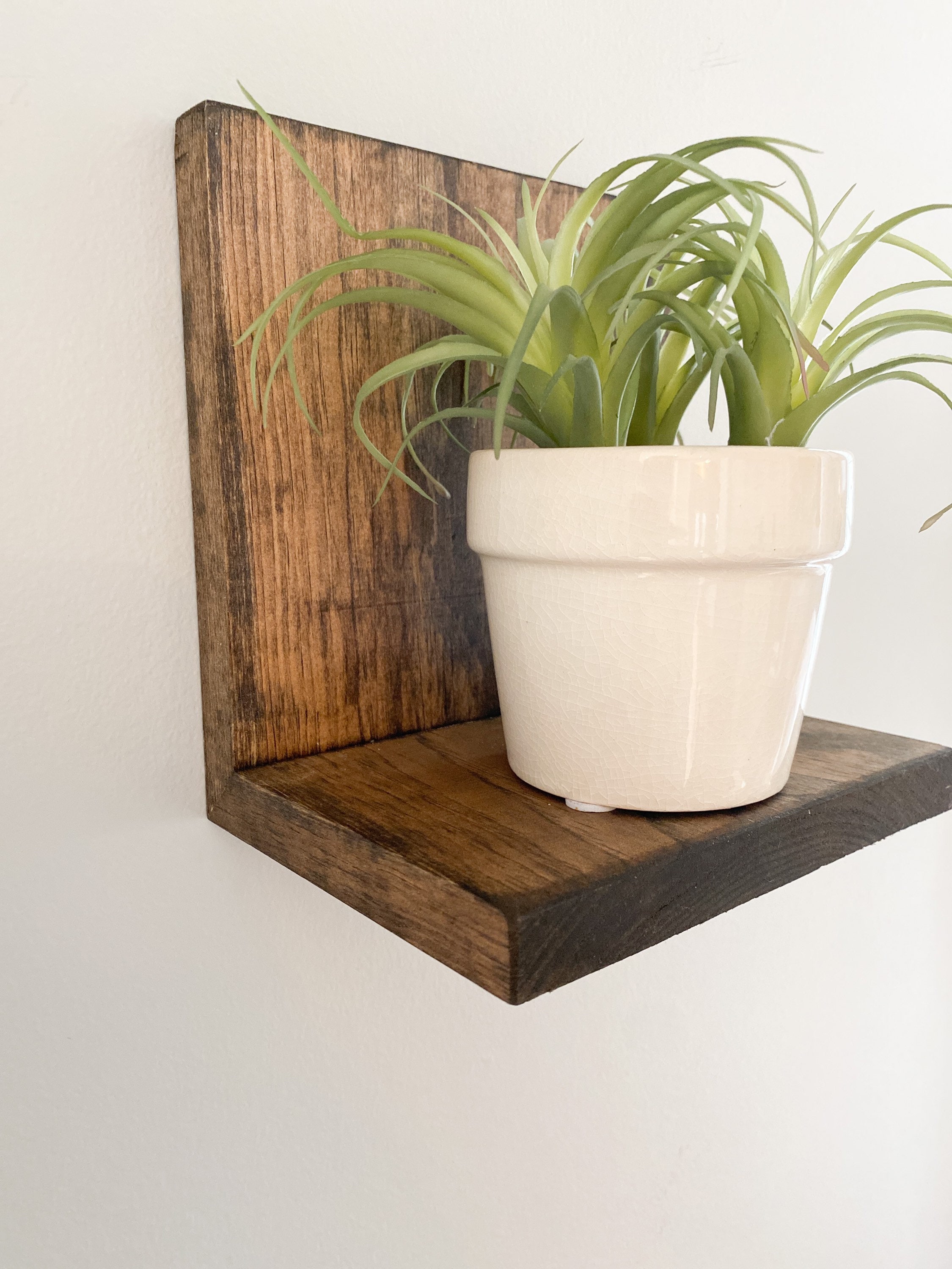 Floating Shelf Plant Holder on Wall Home Decor Etsy