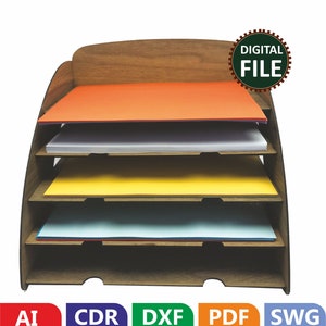 Paper Racking A4 Plywood, SVG DXF 2,8mm/3mm /3,14mm(1/8