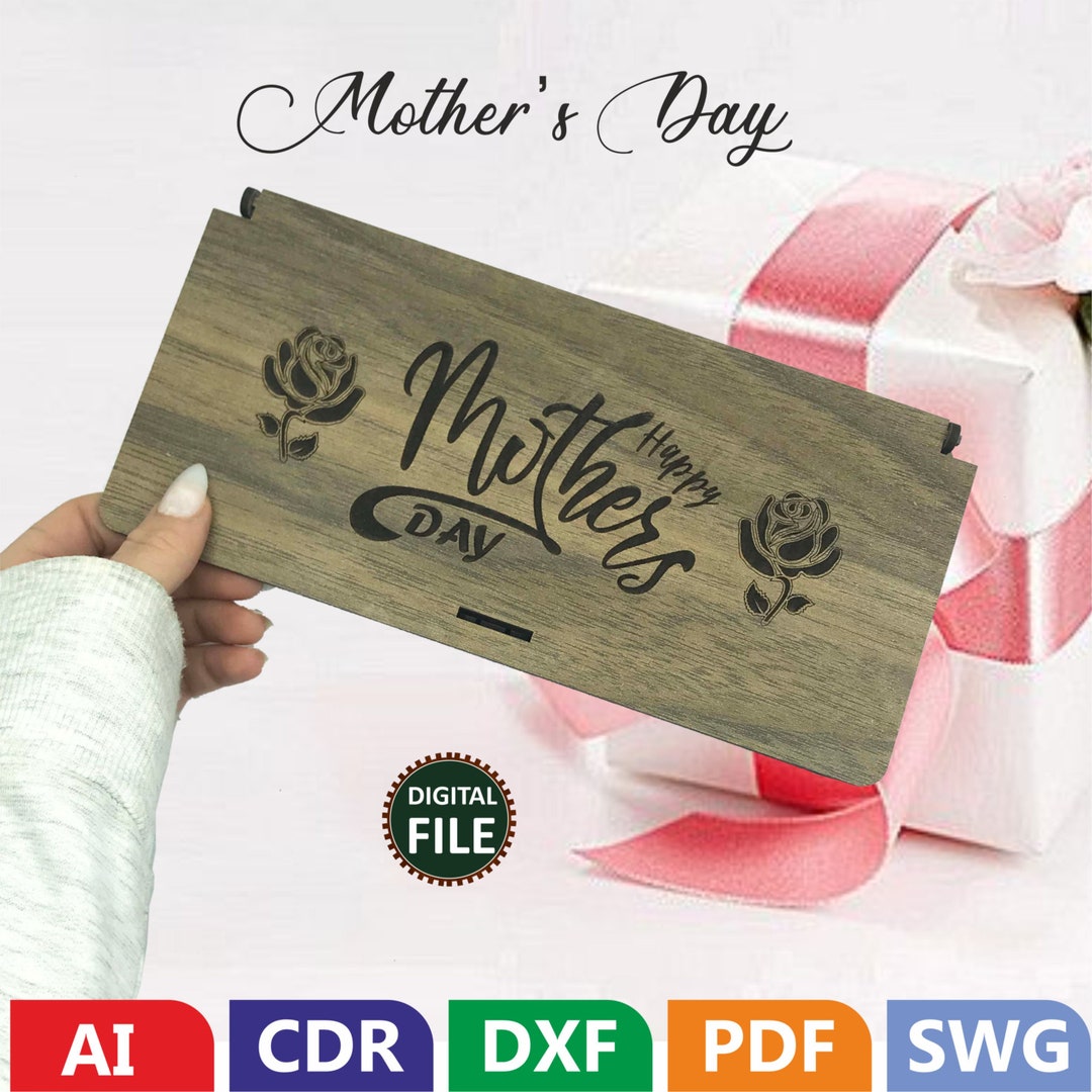 Happy Mothers Day Engraved Wooden Chocolate Box Digital - Etsy