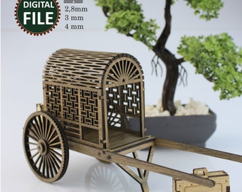 China Wooden Transport Trolley Models, 3D puzzel, wooden car dxf, DIY svg, home decor product, wooden 3d puzzle, vector, laser cut,glowforge