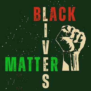 Black Lives Matter Fist, BLM Art, BLM Poster, Black Art Print, Fine Art Poster, Social Justice Art, Black Lives Matter, Black Owned Business