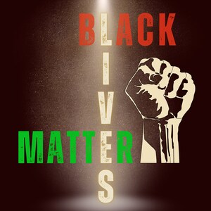 Black Lives Matter Fist, BLM Art, BLM Poster, Black Art Print, Fine Art Poster, Social Justice Art, Black Lives Matter, Black Owned Business