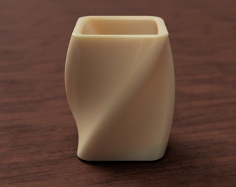 Square Spiral Vase 3"x3"x5"