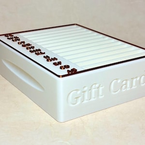 Organizador/soporte de tarjetas de regalo en orden alfabético (AMPLIADO)