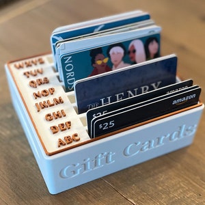 Porta-carte regalo/organizzatore in ordine alfabetico / Non perdere mai più una carta regalo! / Organizzatore versatile per biglietti, documenti e appunti