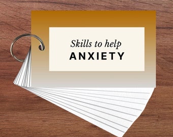 不安とグラウンディングスキルカード | 50の対処法 | ポータブルキーリングデッキ