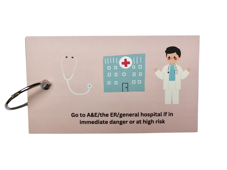 Mental Health Crisis Cards Coping Skills Depression Suicidal Safety