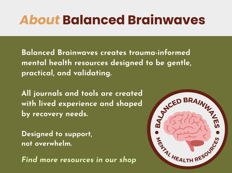 DID & OSDD Workbook | Trauma-Informed System Journal and Recovery Tools (digital pdf) image 11