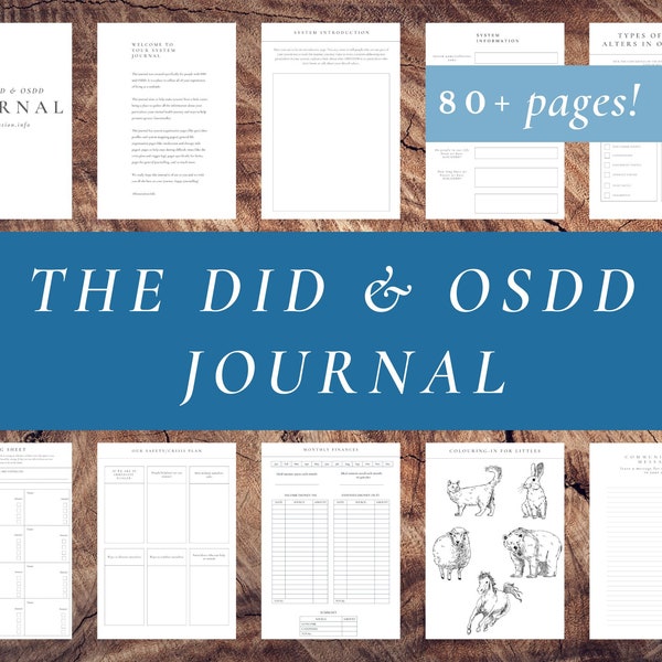 The Ultimate DID & OSDD Journal Workbook (system journal, multiplicity, plural, CPTSD...)