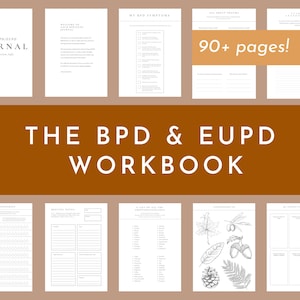 O Diário Definitivo do TPB | Caderno de Exercícios | Transtorno de Personalidade Borderline | Digital | Imprimível | Autoajuda | Folhas de Exercícios de Terapia | Saúde Mental