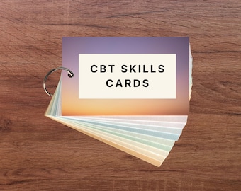 CBTスキルカード | 不安と抑うつへの対処ツール | 認知行動療法カード
