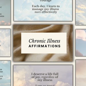 Cartes d'affirmation positive pour une maladie chronique | Cuillères | SCF | Endo | Douleur | Migraine | Crohn | Numérique |Imprimable | Soins infirmiers | Santé