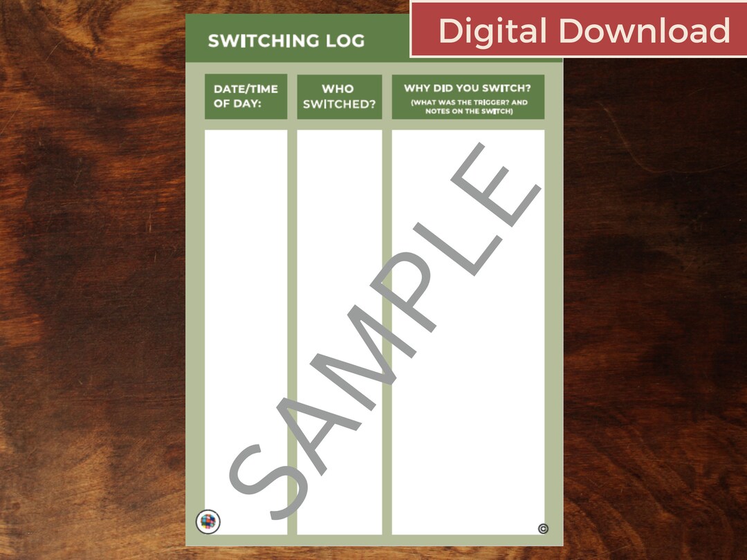 Switching Log Template for DID & OSDD Systems-digital Download - Etsy