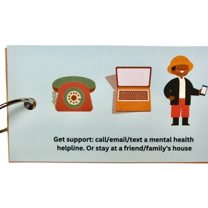 Mental Health Crisis Cards: Coping Techniques. depression, Suicidal