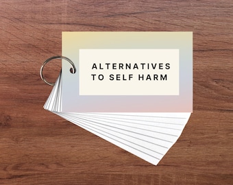 自傷行為代替カード | 50以上の対処法とグラウンディング戦略 | キーホルダー型カード