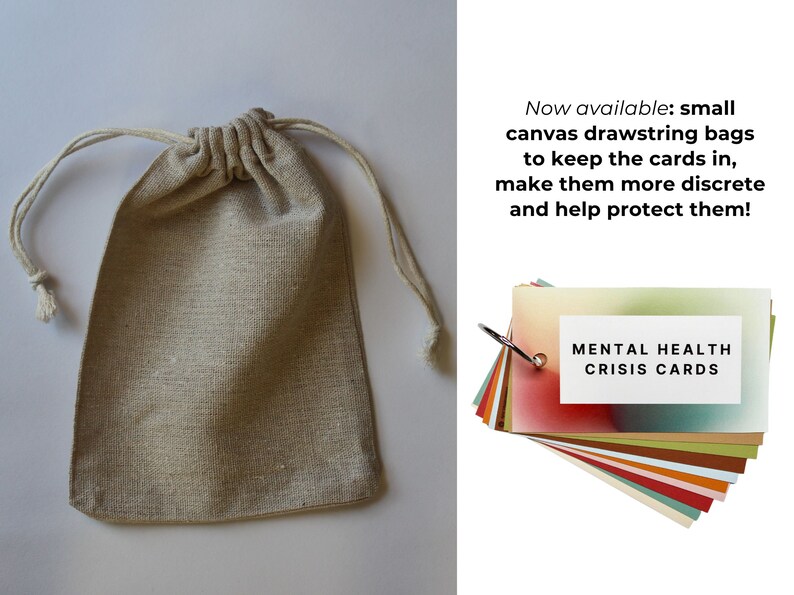 Mental Health Crisis Cards Coping Skills Depression Suicidal Safety