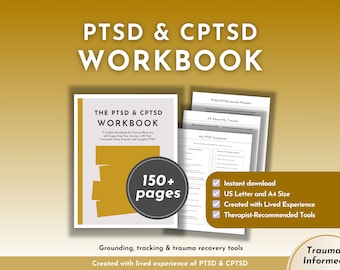 PTSD & CPTSDワークブック | トラウマ・インフォームド・ジャーナルと回復ツール（デジタルPDF）