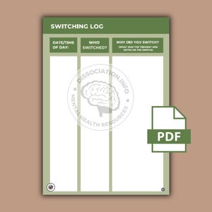 DID OSDD Switching Log Template: System Journal (Digital Download)