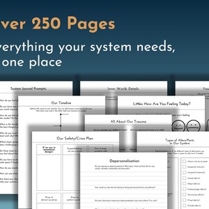 DID & OSDD Workbook | Trauma-Informed System Journal and Recovery Tools (digital pdf) image 6