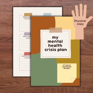 Mental Health Crisis Plan: Safety Plan Card (Pack of Two)