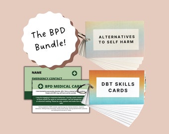 BPD Bundle (DBT, Selbstfürsorgealternativen, Dialektisch-Behaviorale Therapie, Psychotherapie...)