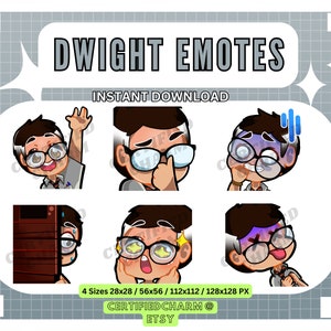 Dwight Fairfield {Dead By Daylight} Emotes Pack for Twitch/Discord | Premade Custom Twitch Emotes | Stream Emotes | Survivor Emote
