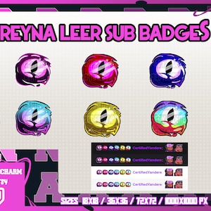 REYNA Valorant Twitch SUB Badges