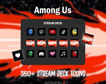 Among Us Stream Deck Icons: 392 Elgato Buttons (Digital Download)