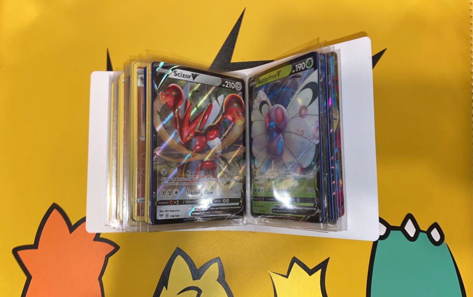 Pokemon Card Binder 10 V/VMAX/EX/GX Guaranteed 60 Cards Etsy
