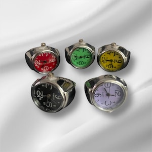 Watch Ring: Adjustable Band, Fashionable Timepiece