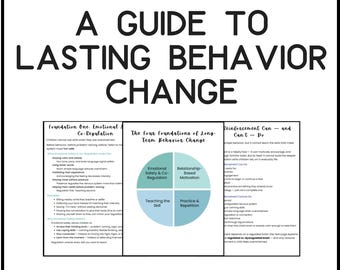 Praise Isn’t Enough for Lasting Behavior Change | Trauma-Informed Behavior Guide (Printable PDF)