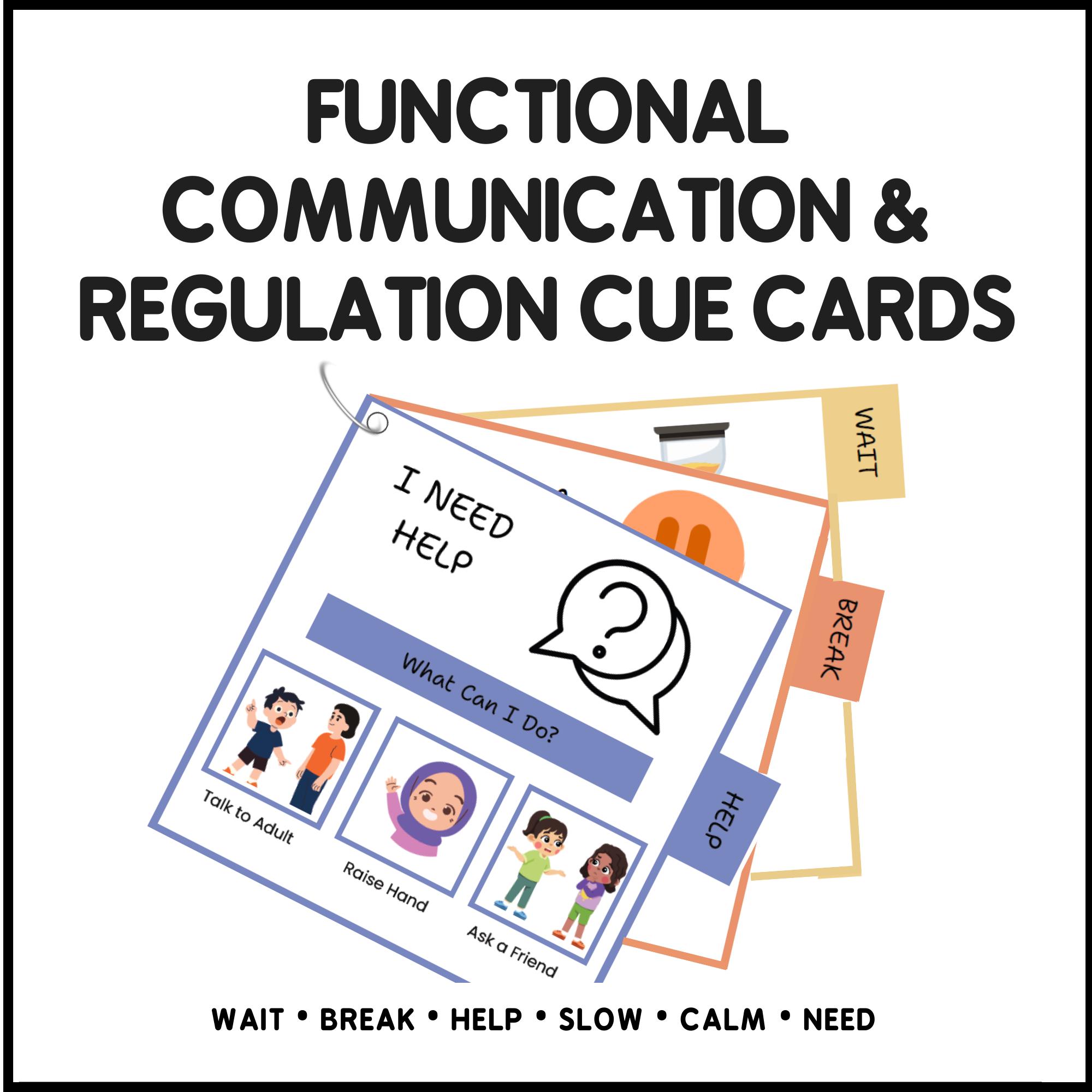Functional Communication & Regulation Visual Support Flipbook - Etsy
