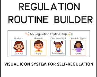 Regulation Routine for Kids | A Visual 4-Step Tool for Emotions, Coping Skills & Self-Regulation
