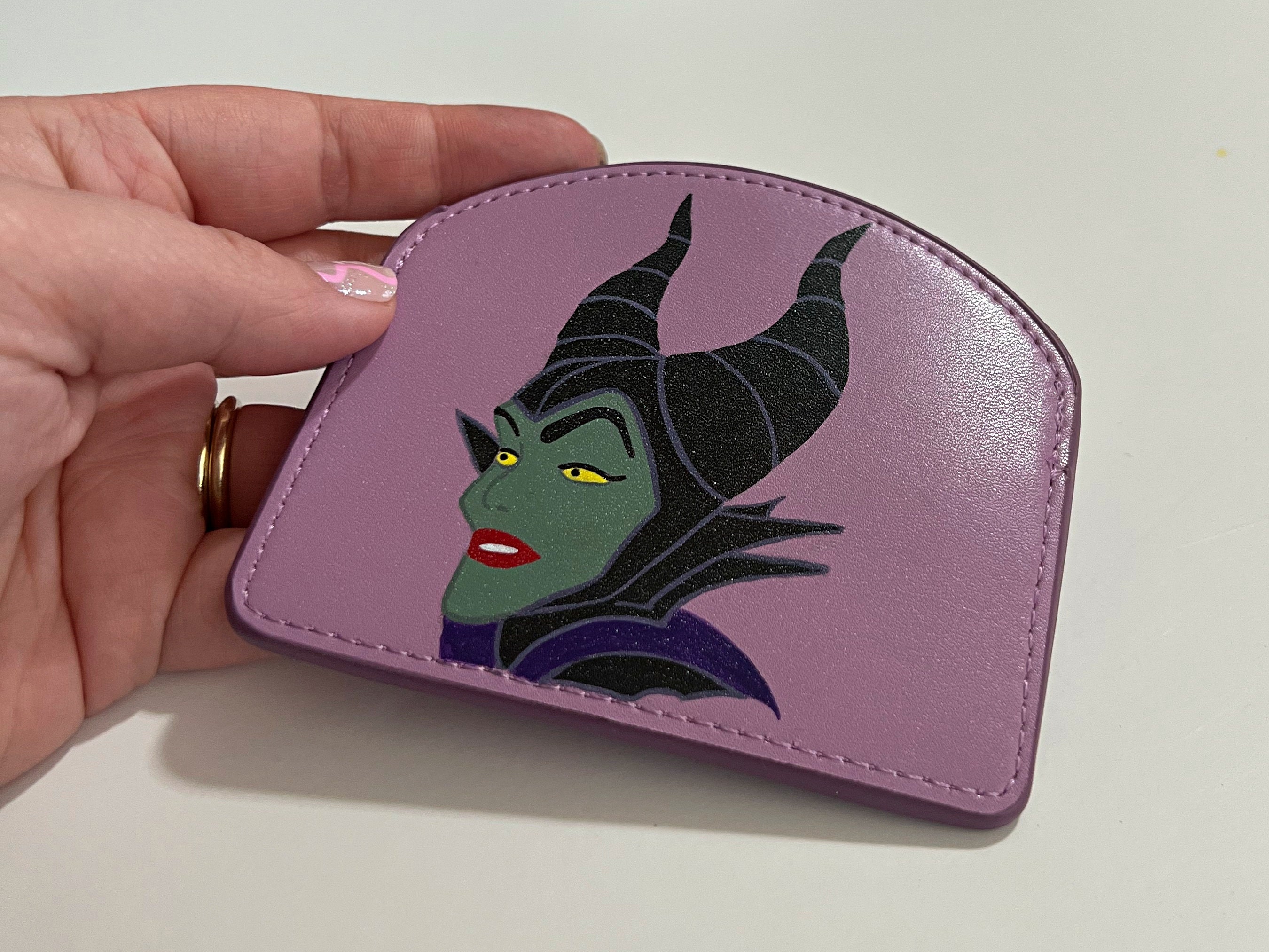 Maleficent Window Box Glow Zip Around Wristlet Wallet