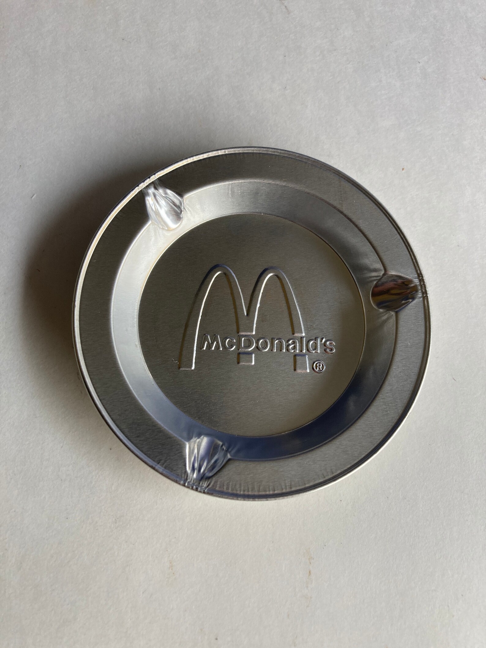 Vintage Mcdonalds Aluminum Ashtray Etsy