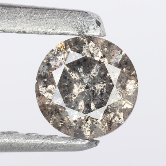 0.28 Ct 4.01 MM Natural Loose Salt and Pepper Diamond Unique Etsy UK