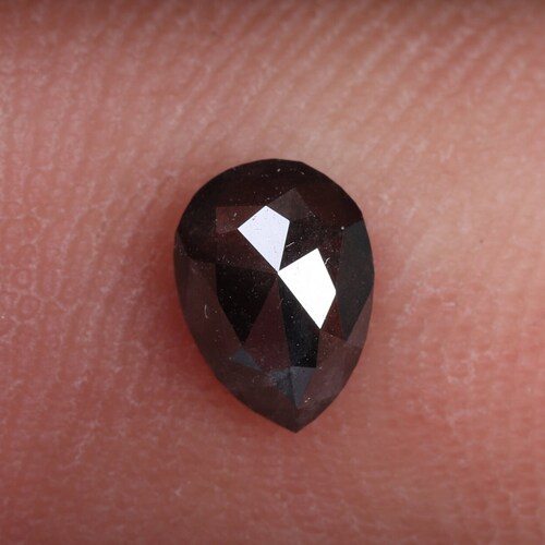 0.62 Ct Natural Loose Salt and Pepper Diamond Pear Shape Minimal Natural Loose Engagement Ring Jewelry Diamond. Merry shops Christmas Sale