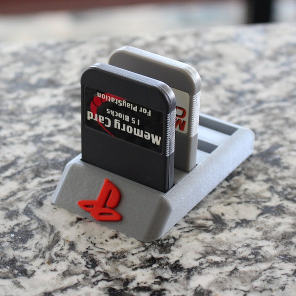 Playstation Memory Card Display Holder - Multiple Options Available