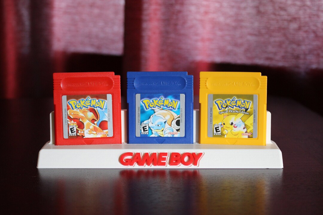 Three Game Boy Cartridge Display Holder Etsy