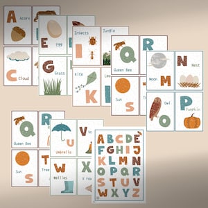 My ABC and the nature poster and flash cards