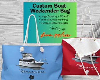 Custom Boat Weekender Bag: Personalized Boating Tote