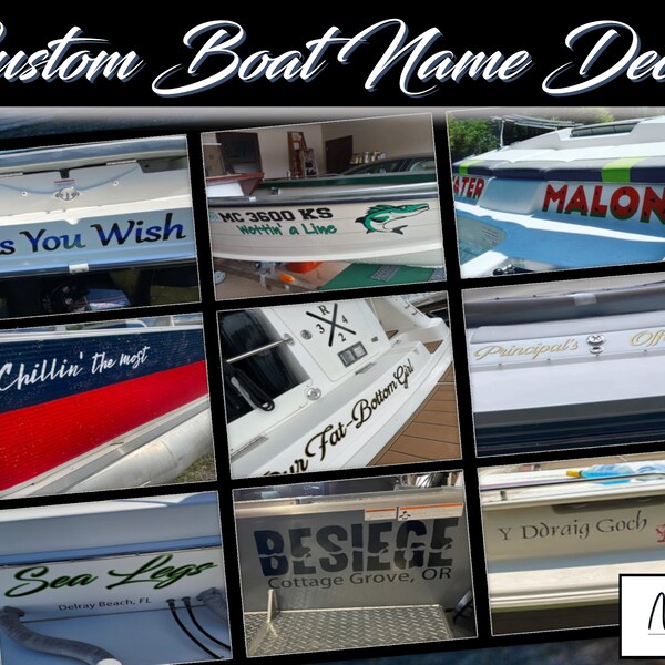 Fishing Boat Decal Graphics Etsy